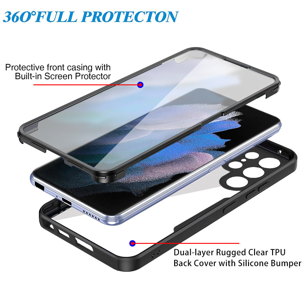 For Samsung Galaxy S23 Ultra Phone Case Camera Lens Protection Acrylic TPU Phone Cover with PET Screen Film For Samsung Galaxy S23 Ultra Phone Case Camera Lens Protection Acrylic TPU Phone Cover with PET Screen Film